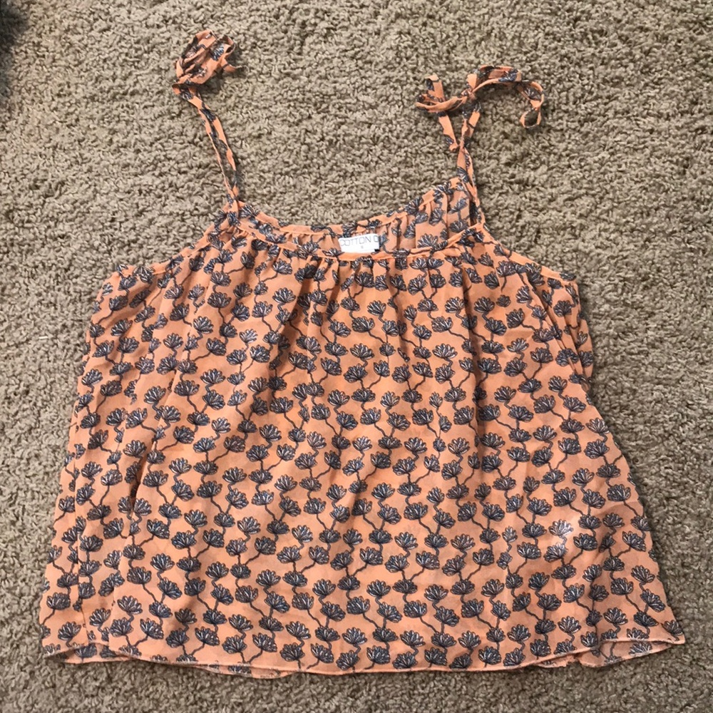 Cotton On Floral Sheer Top